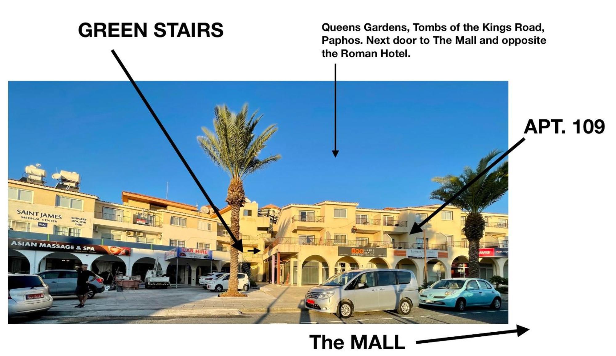 109 Queens Gardens, Paphos Leilighet Eksteriør bilde